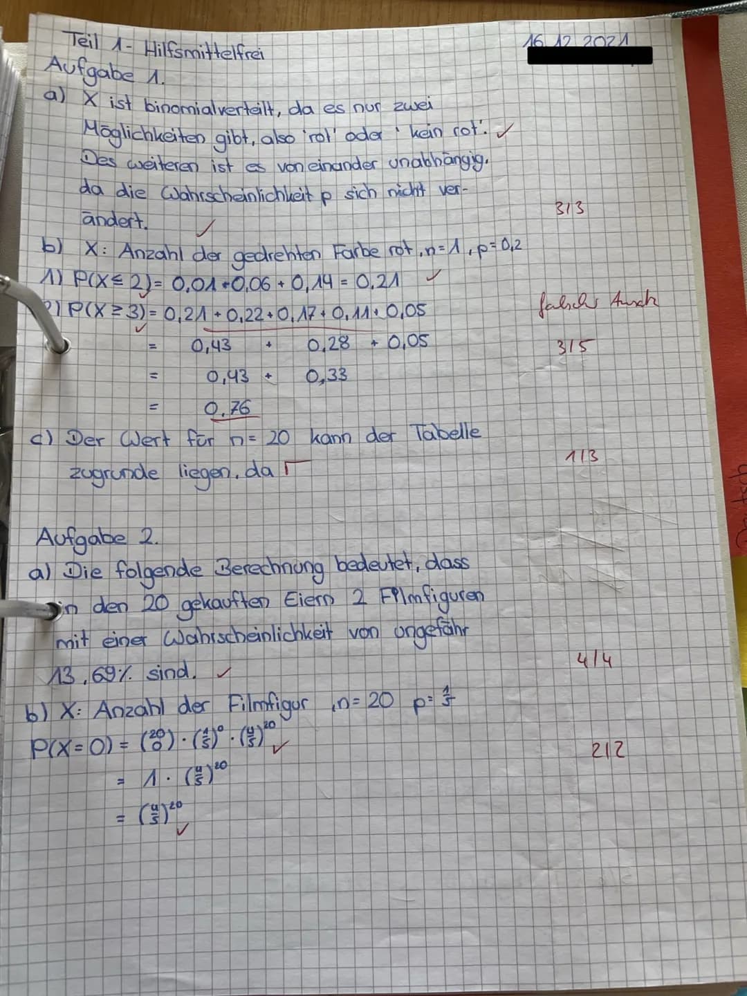 Q2 MGK3
2.Klausur
Name:
Teil 1 (hilfsmittelfrei)
In diesem Teil dürfen keine Hilfsmittel verwendet werden. Alle Lösungswege müssen
nachvollz