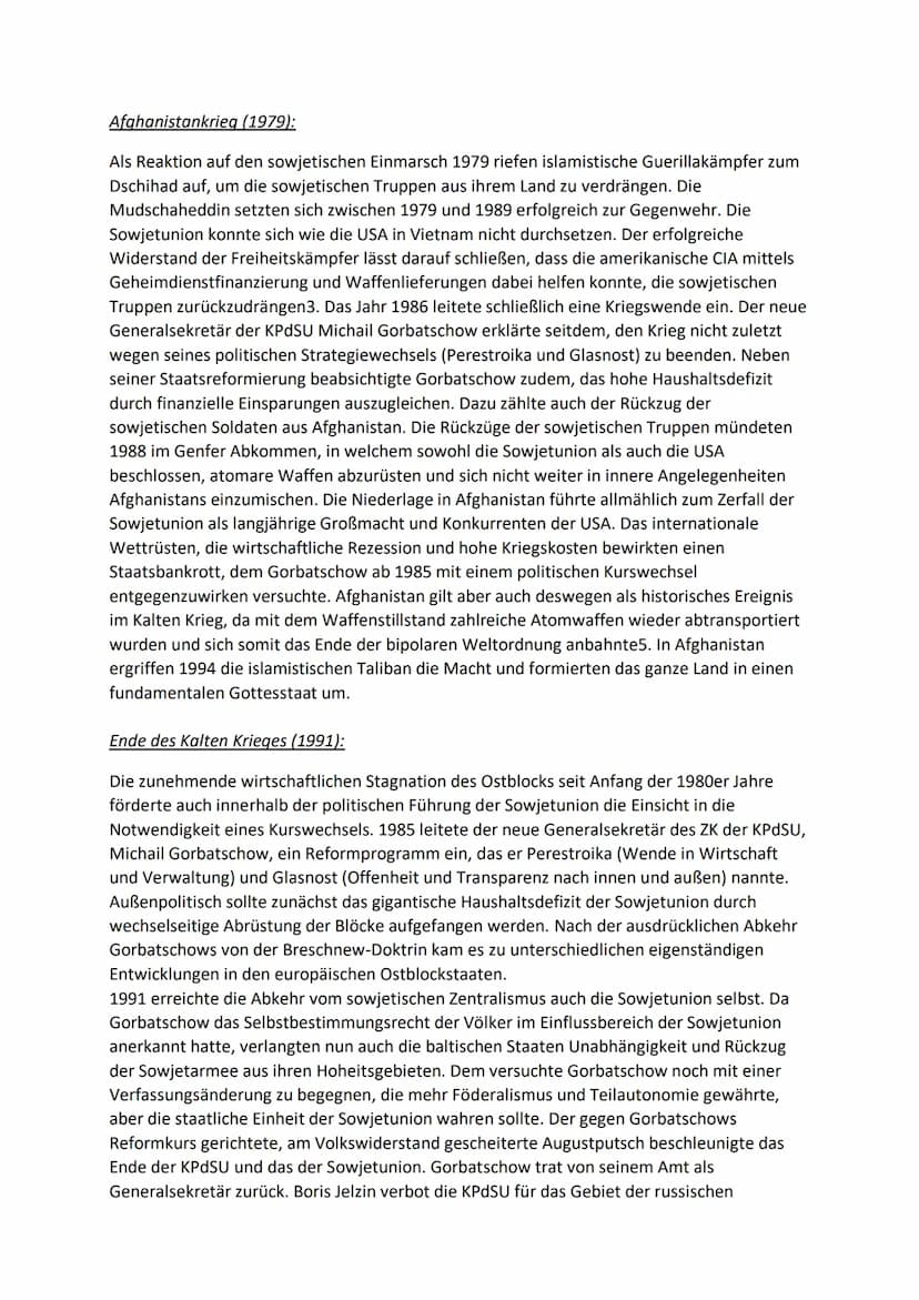 DER KALTE KRIEG
Kalter Krieg - Die Geschichte des Begriffs:
Der Begriff ,,Kalter Krieg" wurde erstmals 1946 für die Auseinandersetzung zwisc