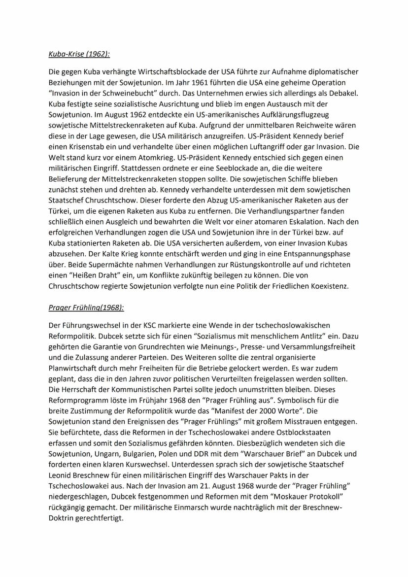 DER KALTE KRIEG
Kalter Krieg - Die Geschichte des Begriffs:
Der Begriff ,,Kalter Krieg" wurde erstmals 1946 für die Auseinandersetzung zwisc