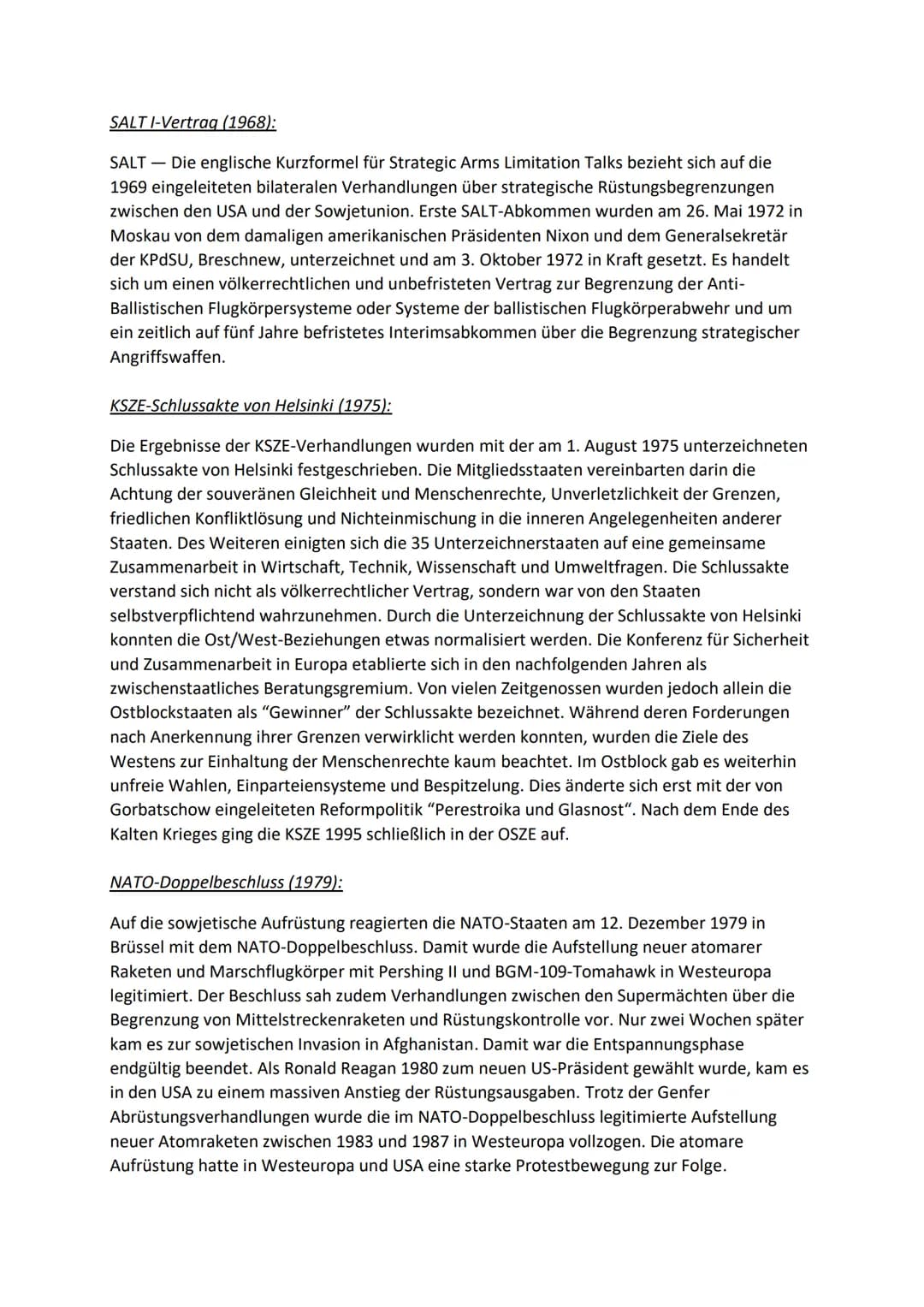 DER KALTE KRIEG
Kalter Krieg - Die Geschichte des Begriffs:
Der Begriff ,,Kalter Krieg" wurde erstmals 1946 für die Auseinandersetzung zwisc