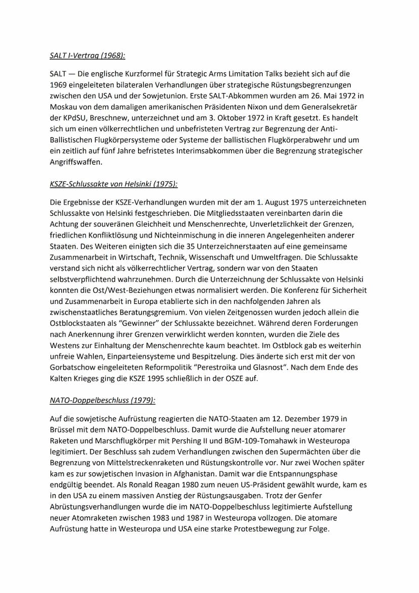 DER KALTE KRIEG
Kalter Krieg - Die Geschichte des Begriffs:
Der Begriff ,,Kalter Krieg" wurde erstmals 1946 für die Auseinandersetzung zwisc