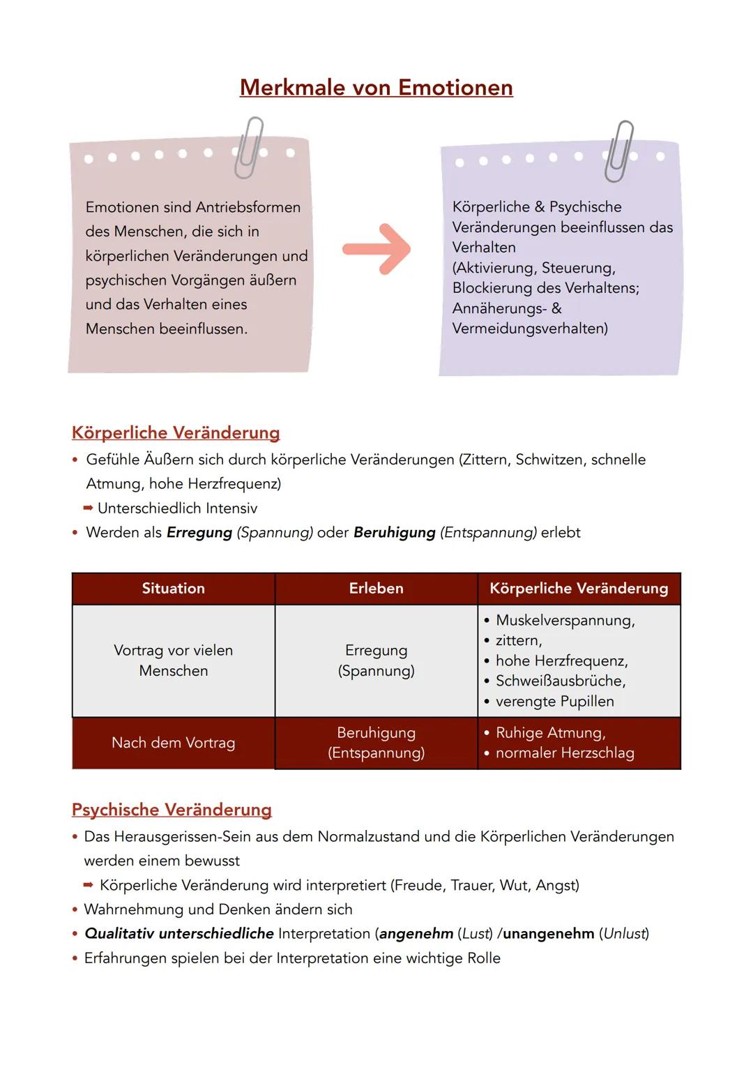 ●
Emotionen sind Antriebsformen
des Menschen, die sich in
körperlichen Veränderungen und
psychischen Vorgängen äußern
und das Verhalten eine