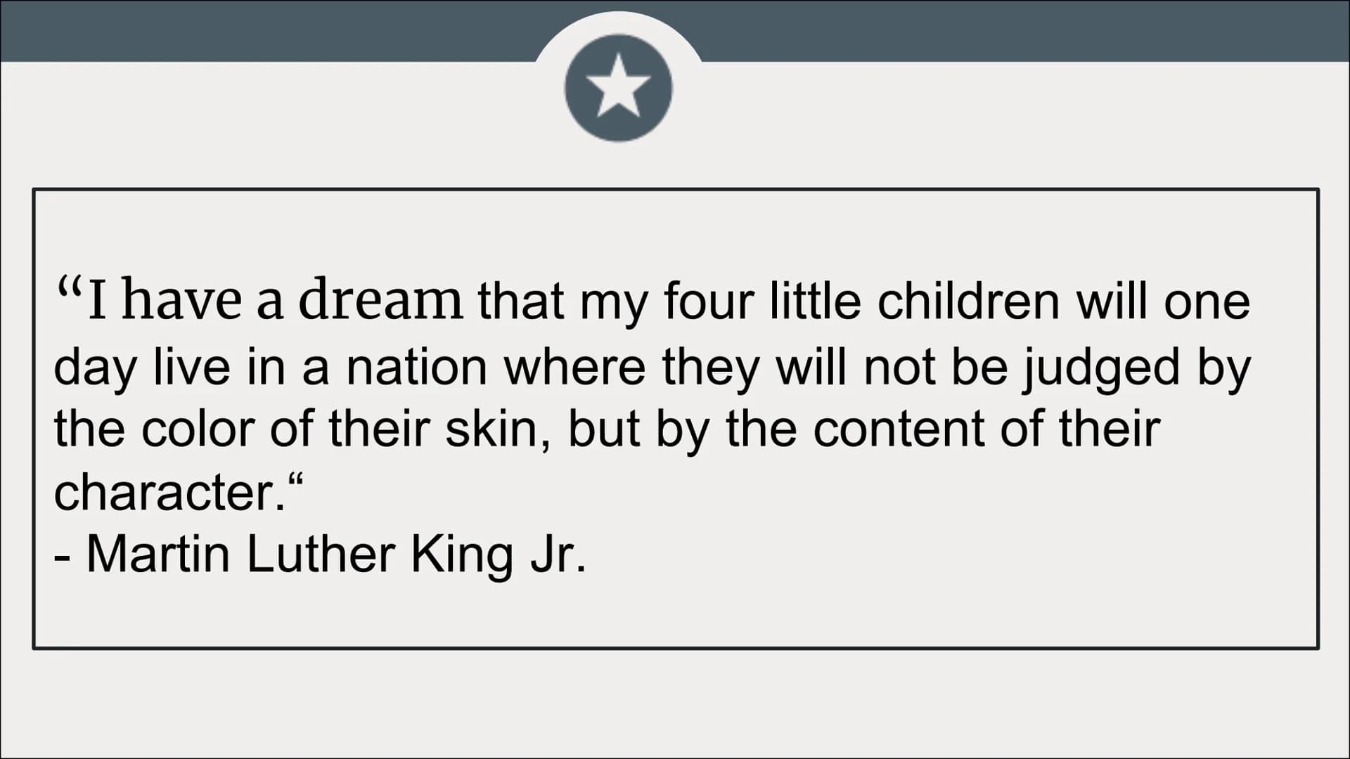 MARTIN LUTHER KING
the man who dreamed and fought for a world where every person has the same rights regardless of skin-colour, race and
rel