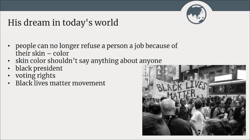 MARTIN LUTHER KING
the man who dreamed and fought for a world where every person has the same rights regardless of skin-colour, race and
rel
