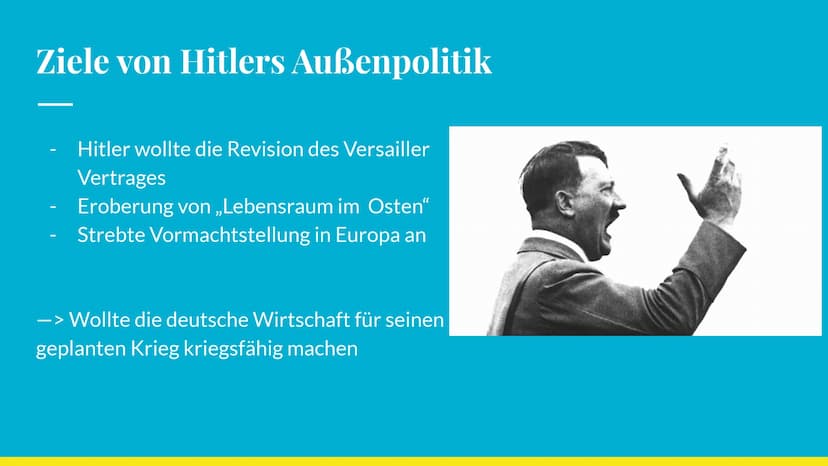 „Peace in our time"
NS Außenpolitik und britische
Appeasementpoltik
von Olivia und Anna Q2 Inhaltsverzeichnis
1. Teil -> NS-Außenpolitik
2. 