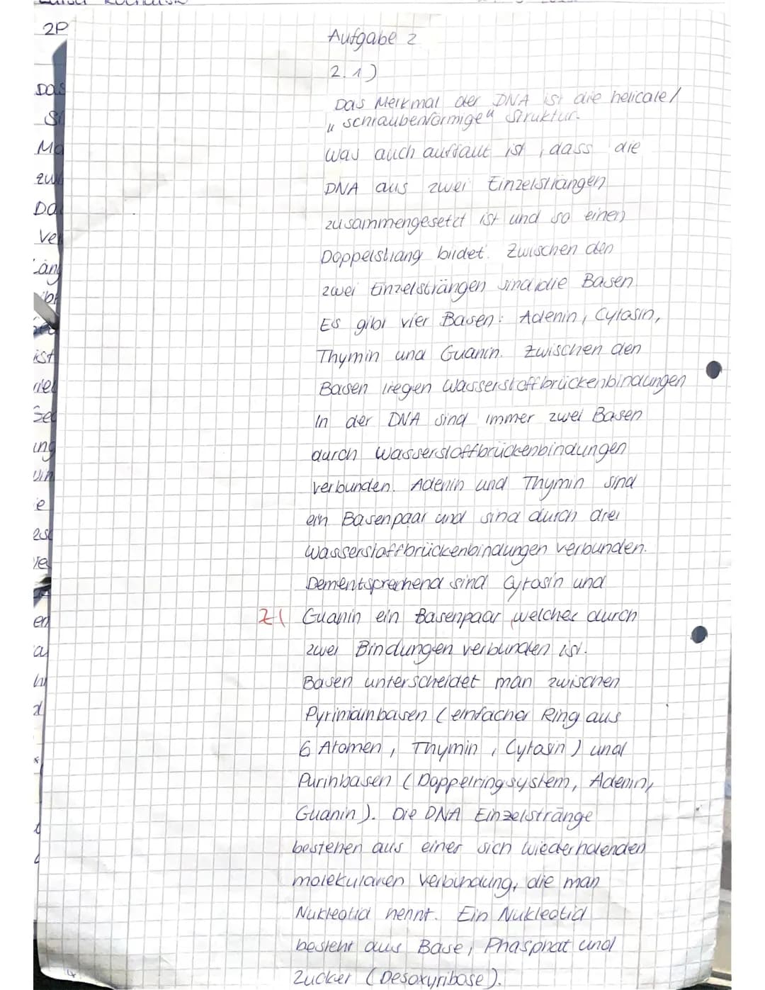 Bio-GK EF 3
Name:
Klausur Nr.2 zum Thema Zellbiologie
Seite 1 von 3
Hinweise:
Lesen Sie die Aufgaben bitte genau durch und beachten Sie die 