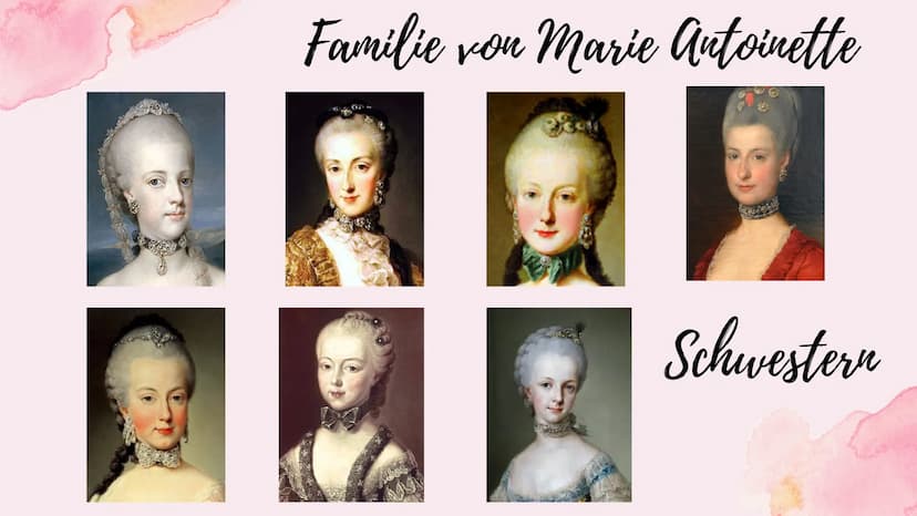 Marie
Antoinette Themenfragen
1.) Wer ist die Familie von Marie Antoinette ?
2.) Wie verlief ihre Kindheit und Jugend ?
3.) Marie Antoinette