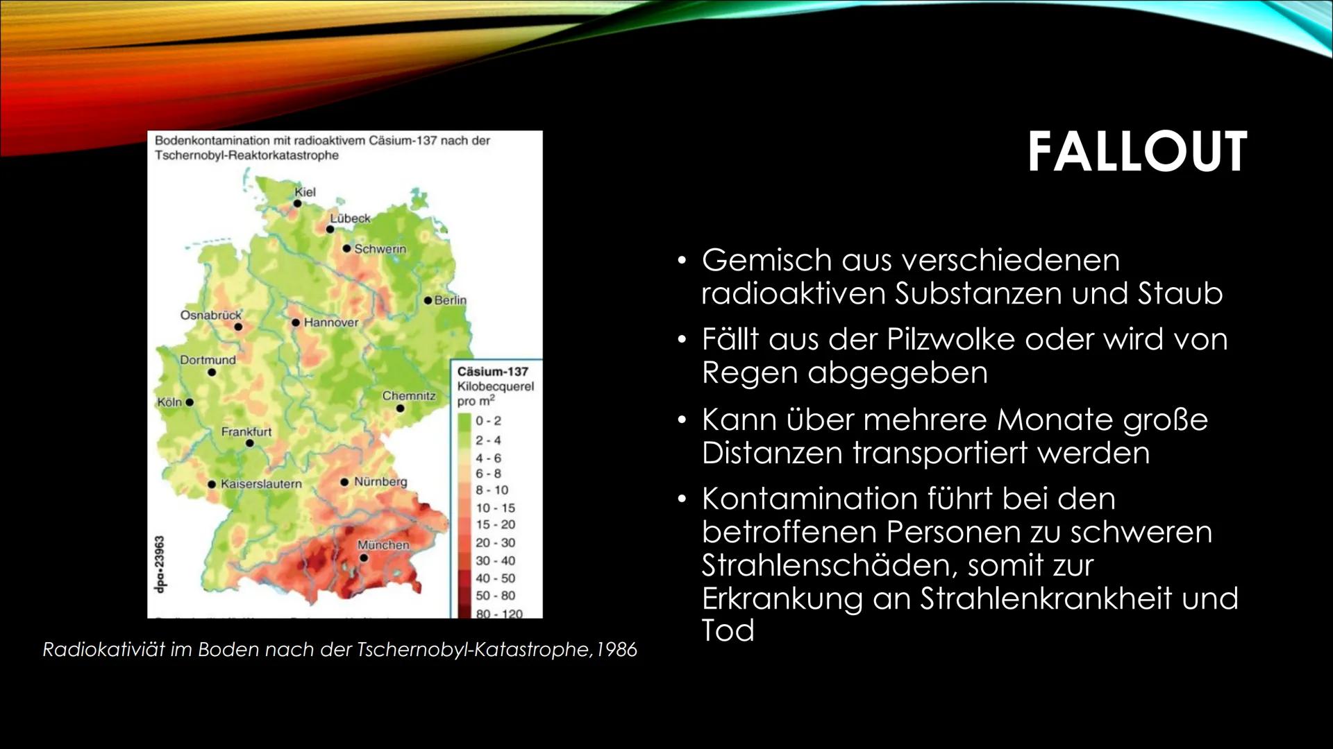 Atombomben ATOMBOMBEN ●
●
Strahlung
ATOMWAFFE WAS IST DAS?
Auch Kernwaffen oder Nuklearwaffen genannt
Explosion beruht auf atomaren unkontro