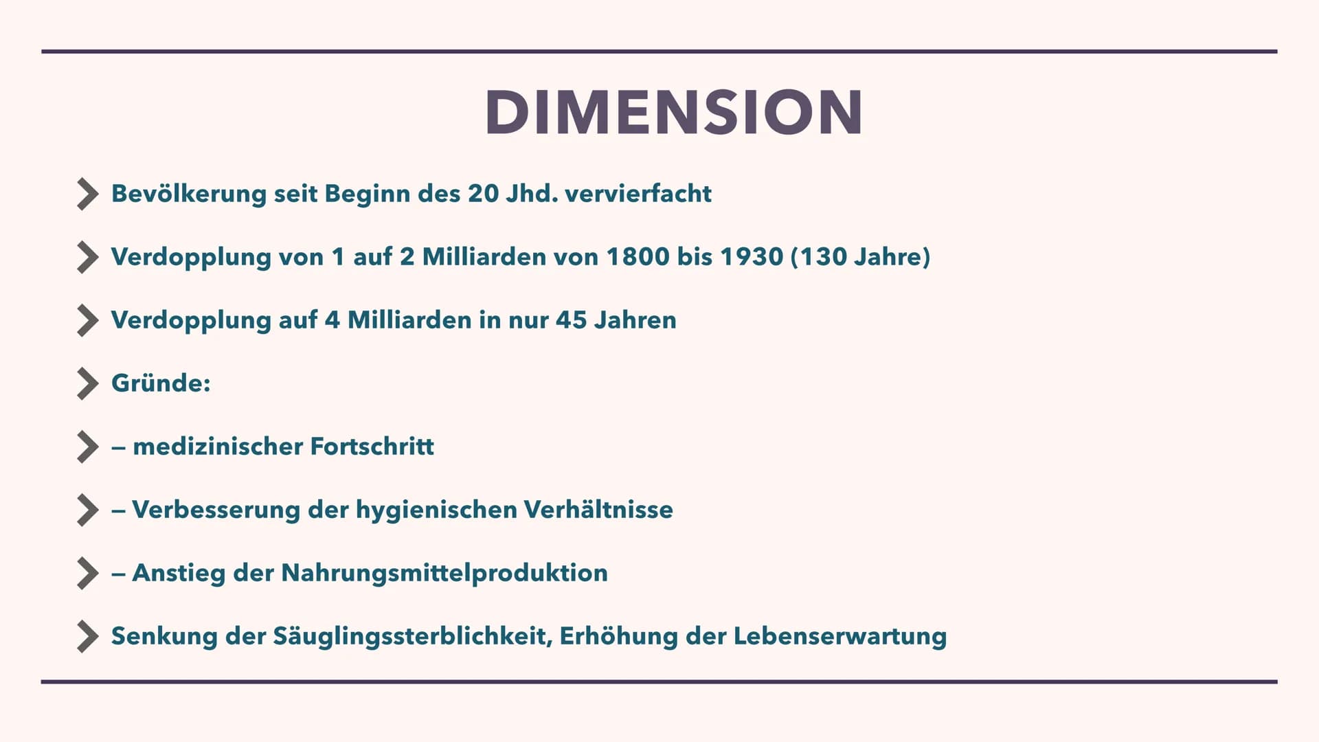 BEVÖLKERUNG
Luisa Braun - Yannick Koch GLIEDERUNG
Bevölkerungsentwicklung
> Altersstruktur
Migration - Die Welt in Bewegung DIMENSION
Bevölk