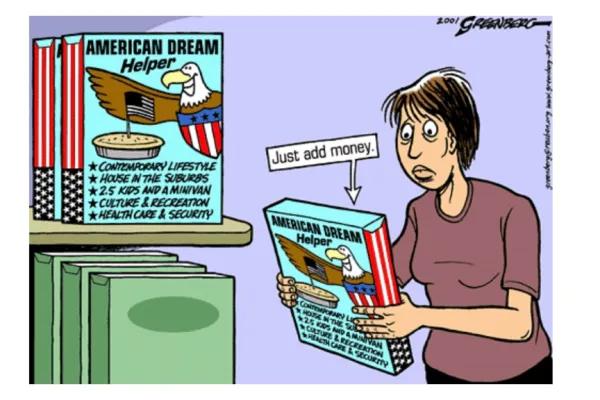 Know American Dream Helper ausführliche Cartoon analysis  thumbnail