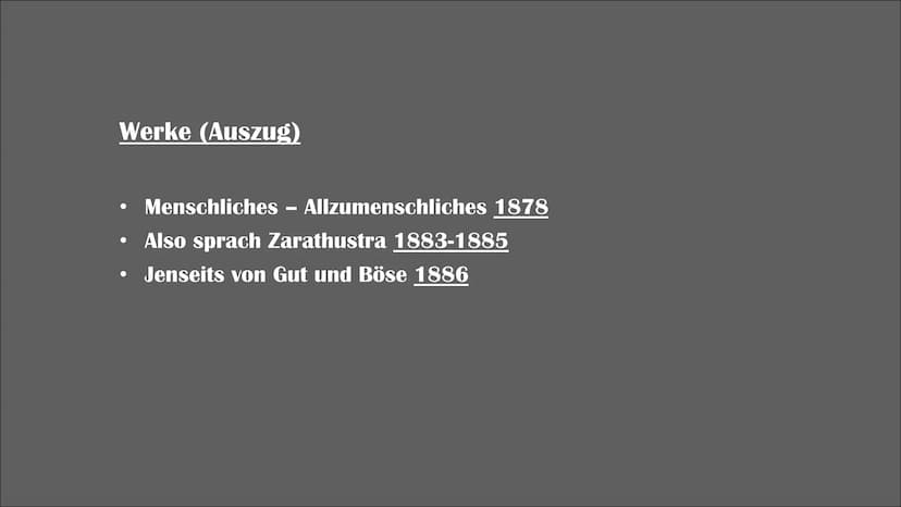Du gehst zu Frauen? Vergiss
die Peitsche nicht! Friedrich Nietzsche
Nihilismus
(1844-1900) Inhalt
Leben Nietzsches
• Was ist Nihilismus
●
●
