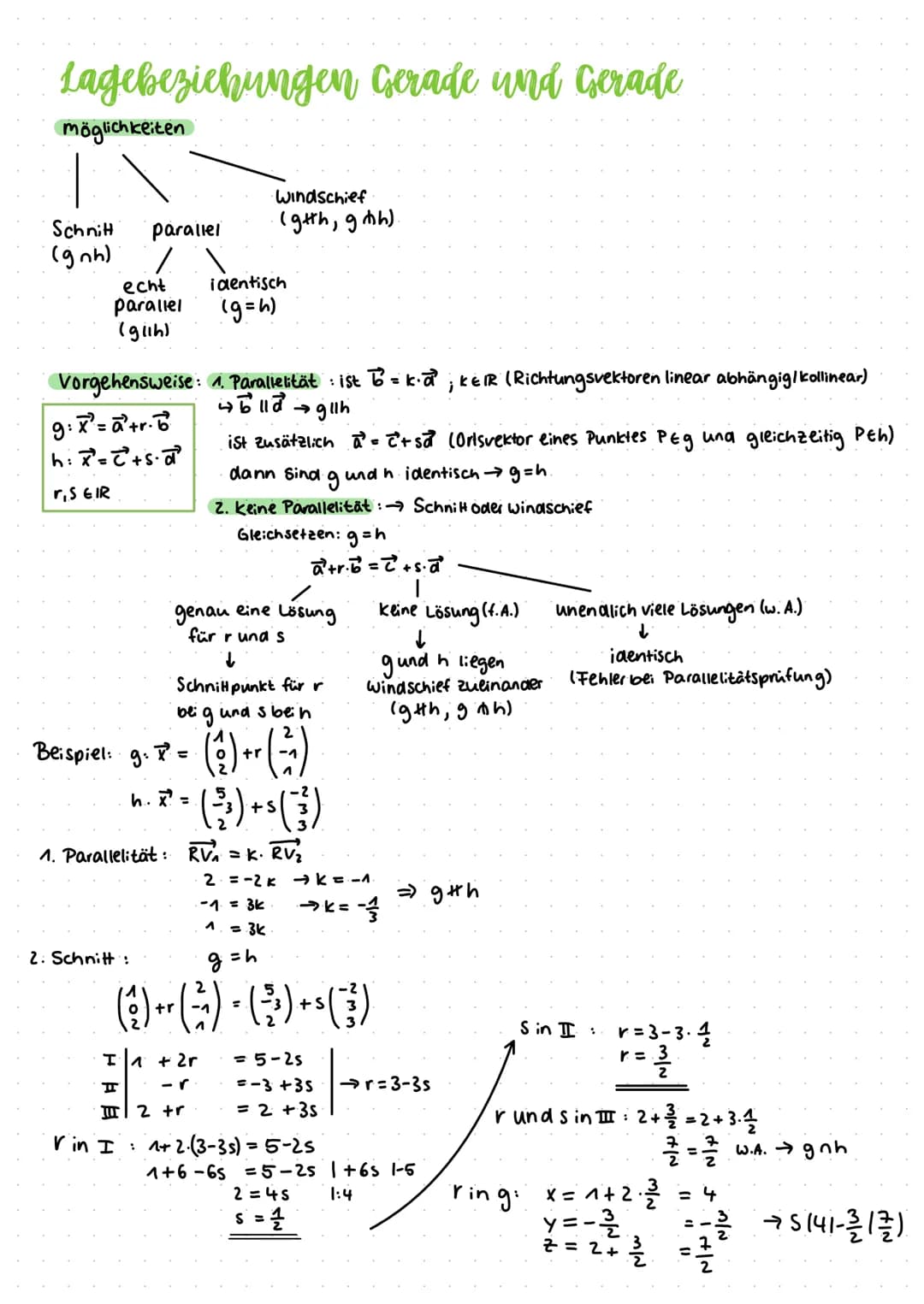 Analytische Geometrie
vektoren
Definition
Ein vektor ist eine menge von Pfeilen in der Ebenel im Raum, die alle:
- gleich lang
-gleich geric