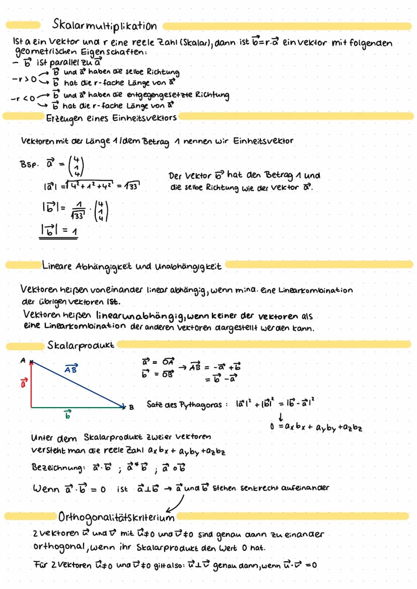 Analytische Geometrie
vektoren
Definition
Ein vektor ist eine menge von Pfeilen in der Ebenel im Raum, die alle:
- gleich lang
-gleich geric