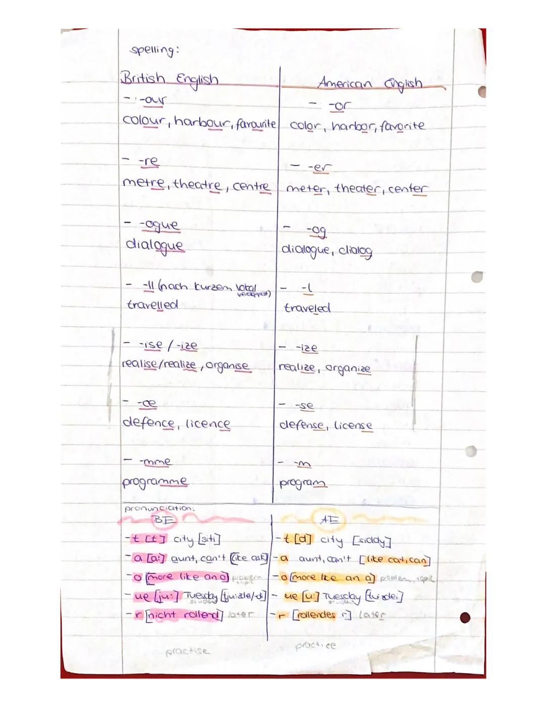 BE and AE words.
vocabulary:
British english American english
flat
autumn
biscuit
chips
sweets
mobile phone)
lift
football
match
garden
rubb