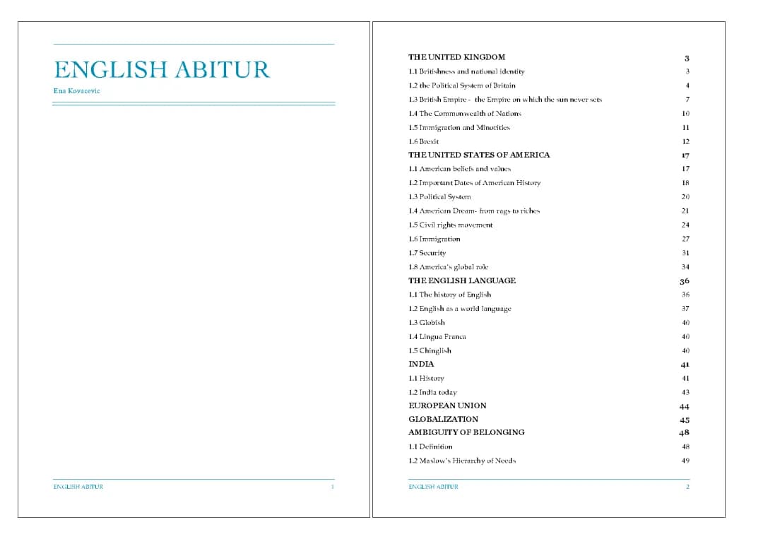 Englisch Abitur Kommunikationsprüfung Lernzettel Abitur 2023 BW