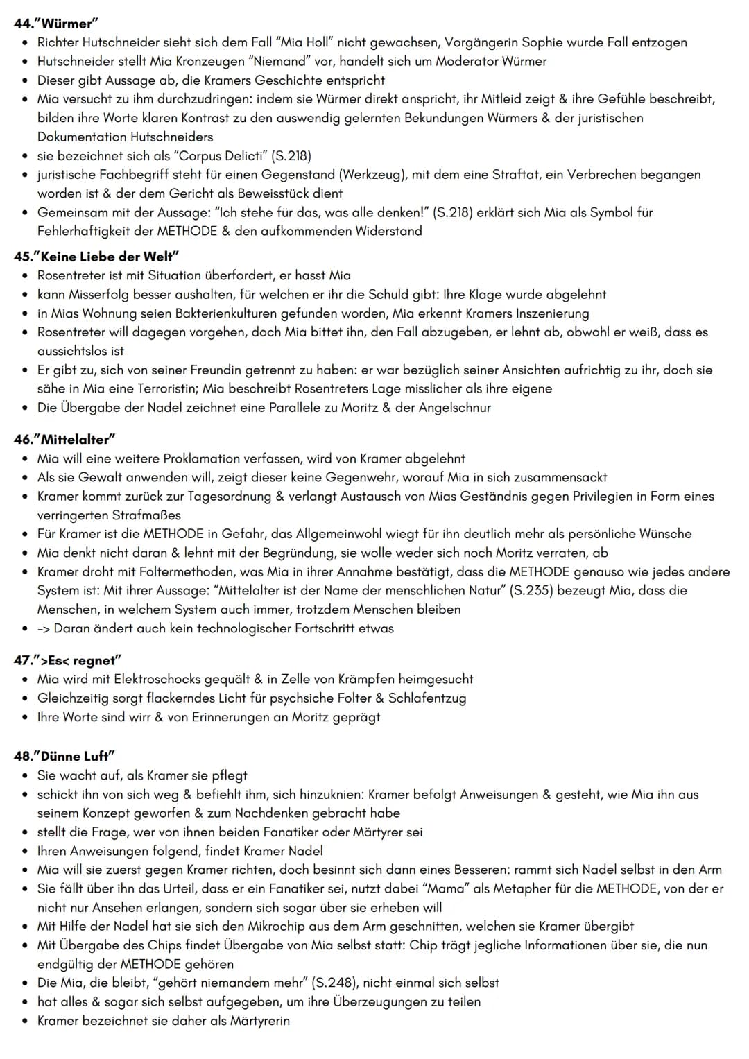 1."Das Vorwort"
CORPUS DELICTI
Inhaltsangabe & Analyse
•Im 1.Kapitel wird Gesundheit in fiktiver Schrift von Heinrich Kramer als natürliches