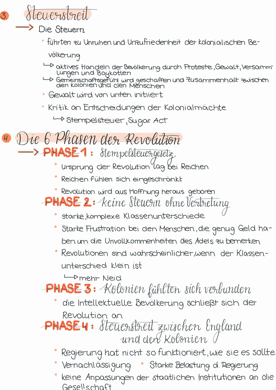 LERNZETTEL
FFEE
kla
Was muss man wissen?
Vorgeschichte d. Amerikanischen Revolution ✓
Siebenjähriger Krieg ✓
Steuerstreit ✓
Die 6 Phasen der