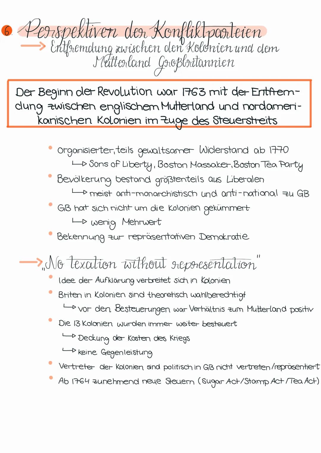 LERNZETTEL
FFEE
kla
Was muss man wissen?
Vorgeschichte d. Amerikanischen Revolution ✓
Siebenjähriger Krieg ✓
Steuerstreit ✓
Die 6 Phasen der