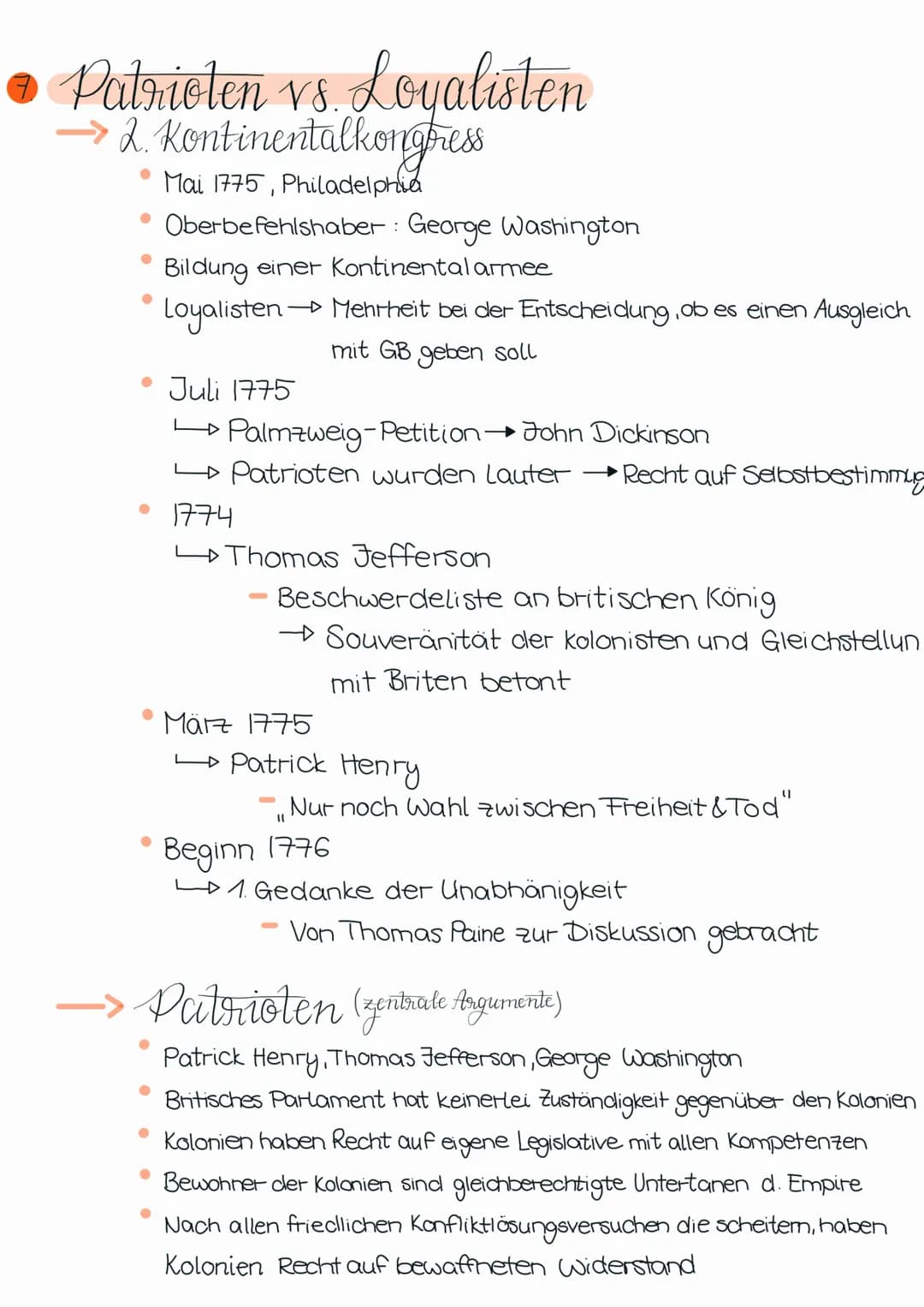 LERNZETTEL
FFEE
kla
Was muss man wissen?
Vorgeschichte d. Amerikanischen Revolution ✓
Siebenjähriger Krieg ✓
Steuerstreit ✓
Die 6 Phasen der