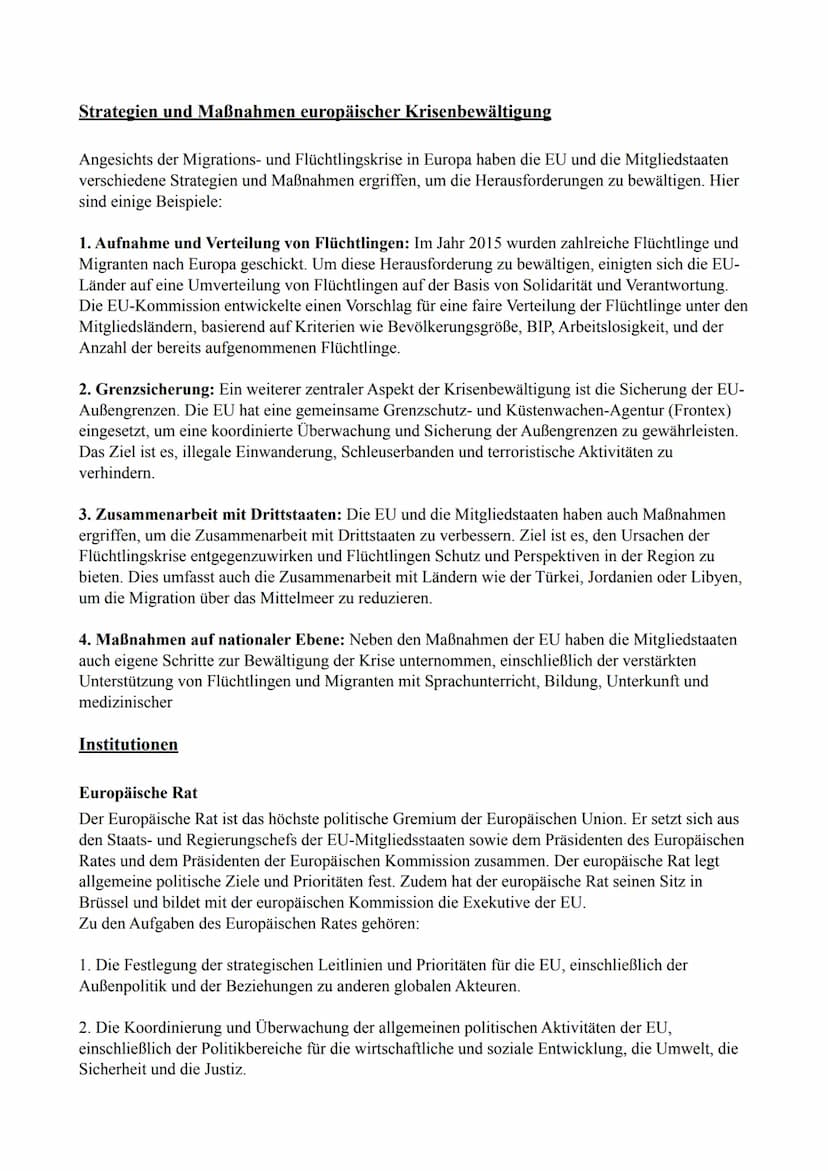 Europäische Union
Integrationsmodelle
Föderalismus:
Der Föderalismus ist ein integratives Modell, das darauf abzielt, die Souveränität und p