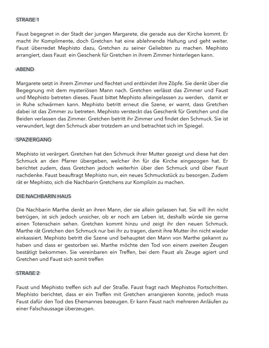 Faust I besteht aus 28 Szenen. Der Tragödie sind drei Prologe vorangestellt: „Zueignung", „Vorspiel
auf dem Theater" und „Prolog im Himmel"
