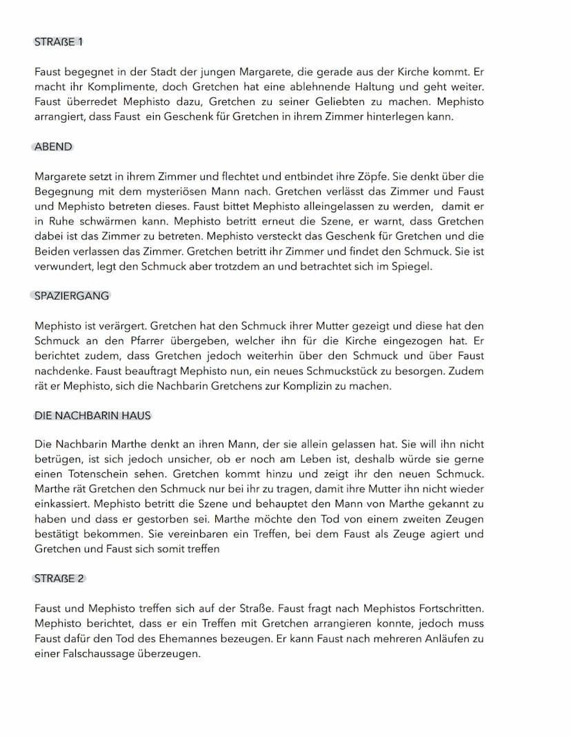 Faust I besteht aus 28 Szenen. Der Tragödie sind drei Prologe vorangestellt: „Zueignung", „Vorspiel
auf dem Theater" und „Prolog im Himmel"
