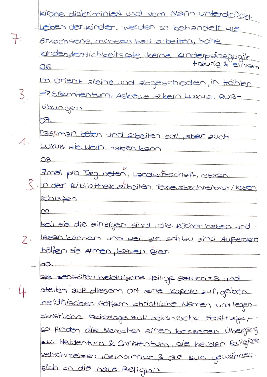 7c
Klassenarbeit Geschichte
↓
3.Juni 2016
I.Grundherrschaft
01. Warum bitten immer mehr Kleinbauern Adlige und Klöster um Hilfe? (3VP)
02. W