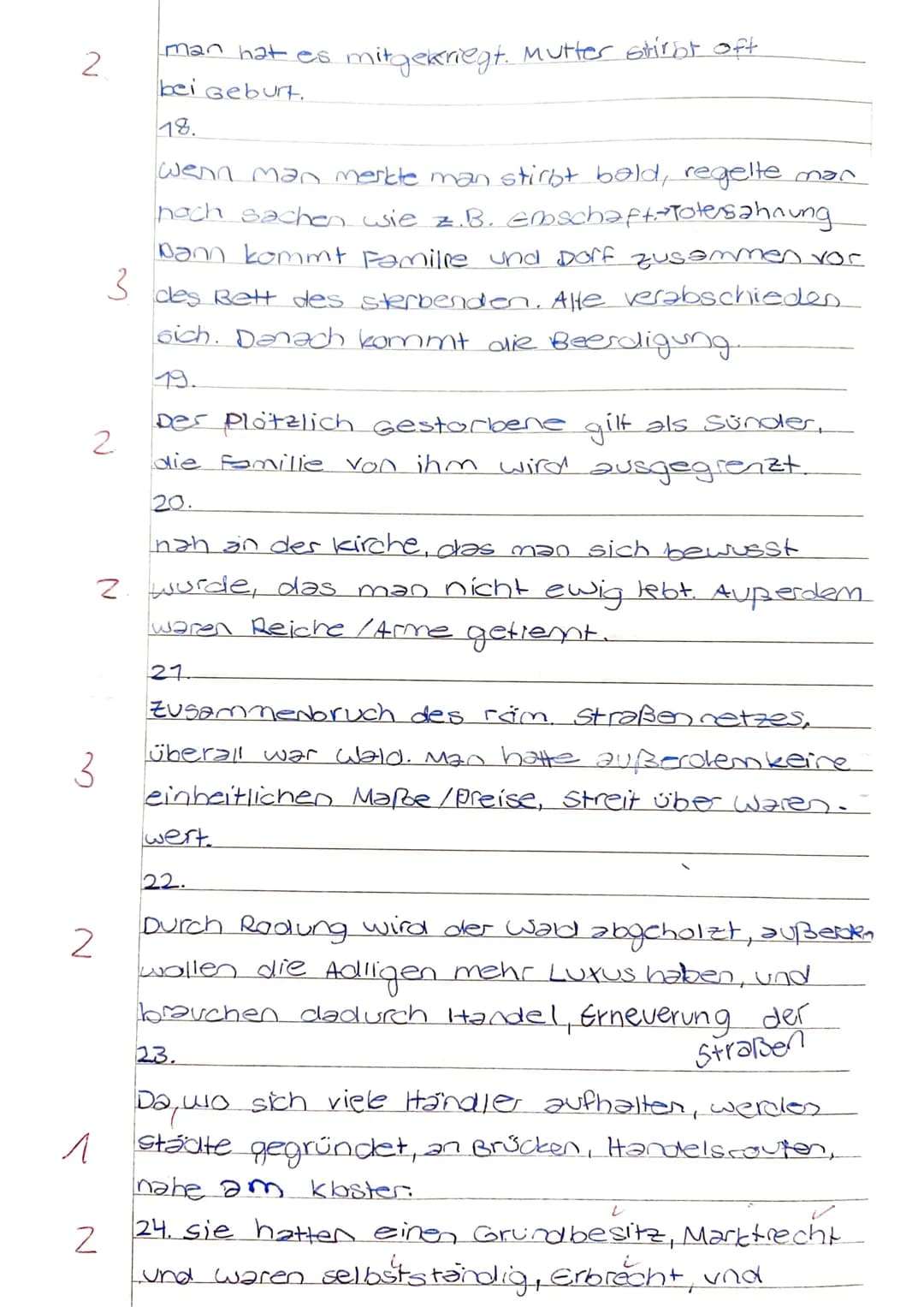 7c
Klassenarbeit Geschichte
↓
3.Juni 2016
I.Grundherrschaft
01. Warum bitten immer mehr Kleinbauern Adlige und Klöster um Hilfe? (3VP)
02. W