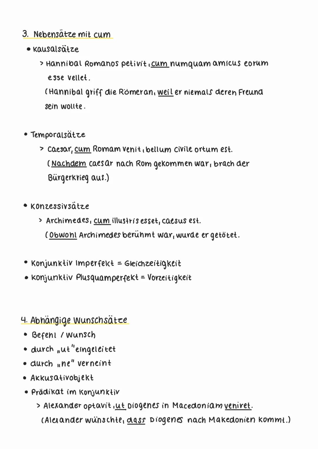 1. Adverbiale Nebensätze
• Kausale Nebensätze
• temporale Nebensätze
• Konzessive Nebensätze
4. Abhängige
Wunschsätze
•Befehl/ Wunsch
6. Kon