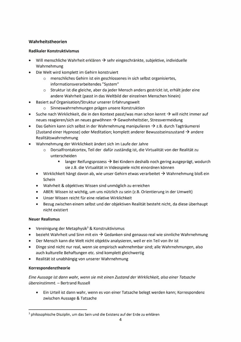 Themen
1. Wahrheitsansprüche
1.1. Ansichten von Philosophen
WERTE UND NORMEN
1.2. Objektivität, Subjektivität und Intersubjektivität
1.3. Im
