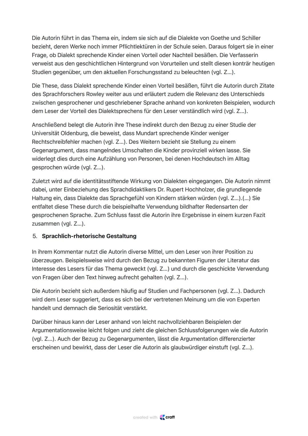 SACHTEXTANALYSE
Grundlegender Aufbau:
1. Einleitung
O Textart, Titel, Autor
2. Thema
0
3. Kurze Inhaltswiedergabe
4. Deutungshypothese
O
O
5