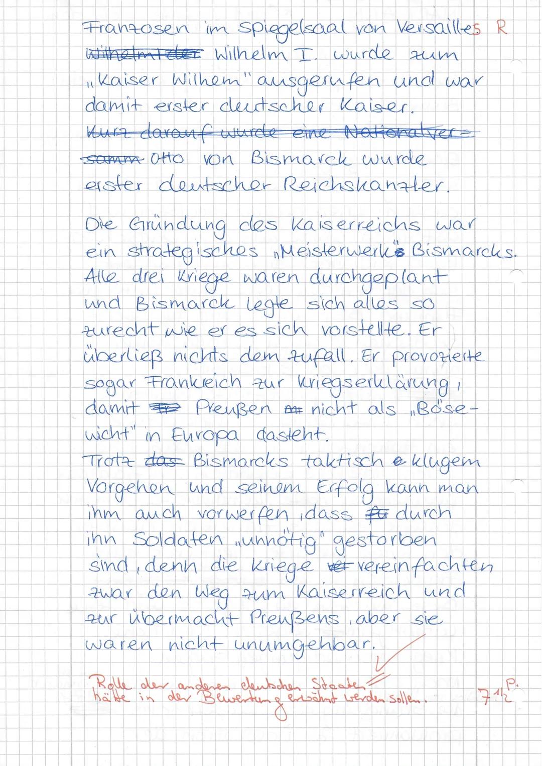 (
K1
Klausur Nr.2
Geschichte
2.07.2020
1. Geben Sie die Ergebnisse des Wiener Kongresses wieder und beschreiben Sie, welche
Folgen diese Bes