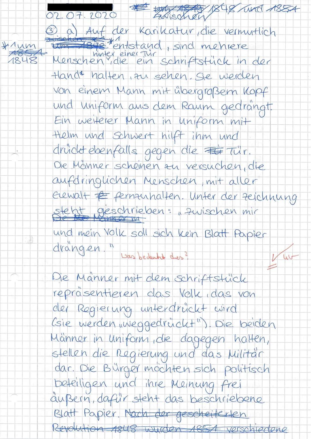 (
K1
Klausur Nr.2
Geschichte
2.07.2020
1. Geben Sie die Ergebnisse des Wiener Kongresses wieder und beschreiben Sie, welche
Folgen diese Bes