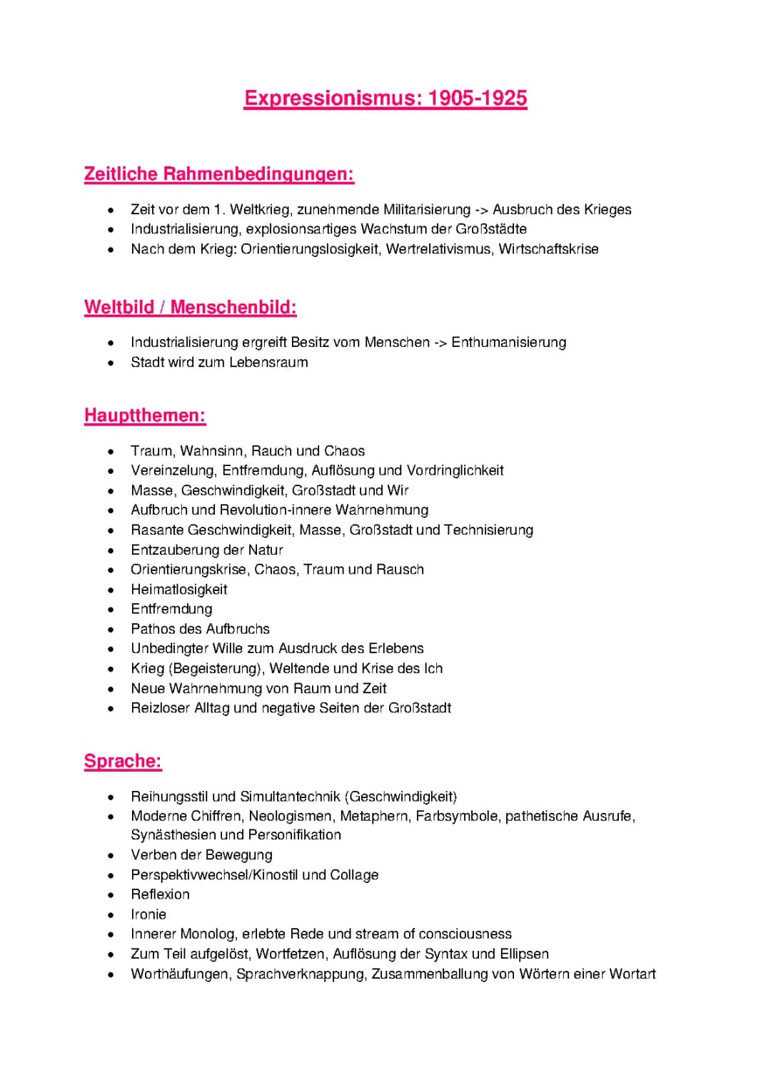 Expressionismus Autoren, Werke und Merkmale – Alles über Expressionismus Literatur und Gedichte