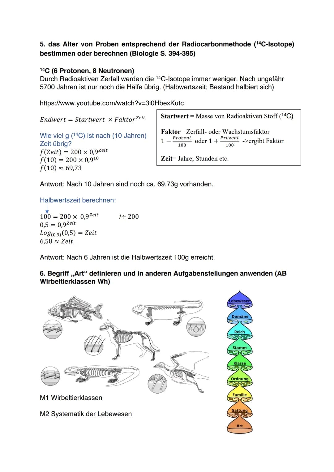 Klassenarbeit Nr. 3- Evolution
1. wichtigen Fachbegriffe der Einheit definieren, beschreiben oder erläutern
Versteinerungen
Totes Lebewesen 