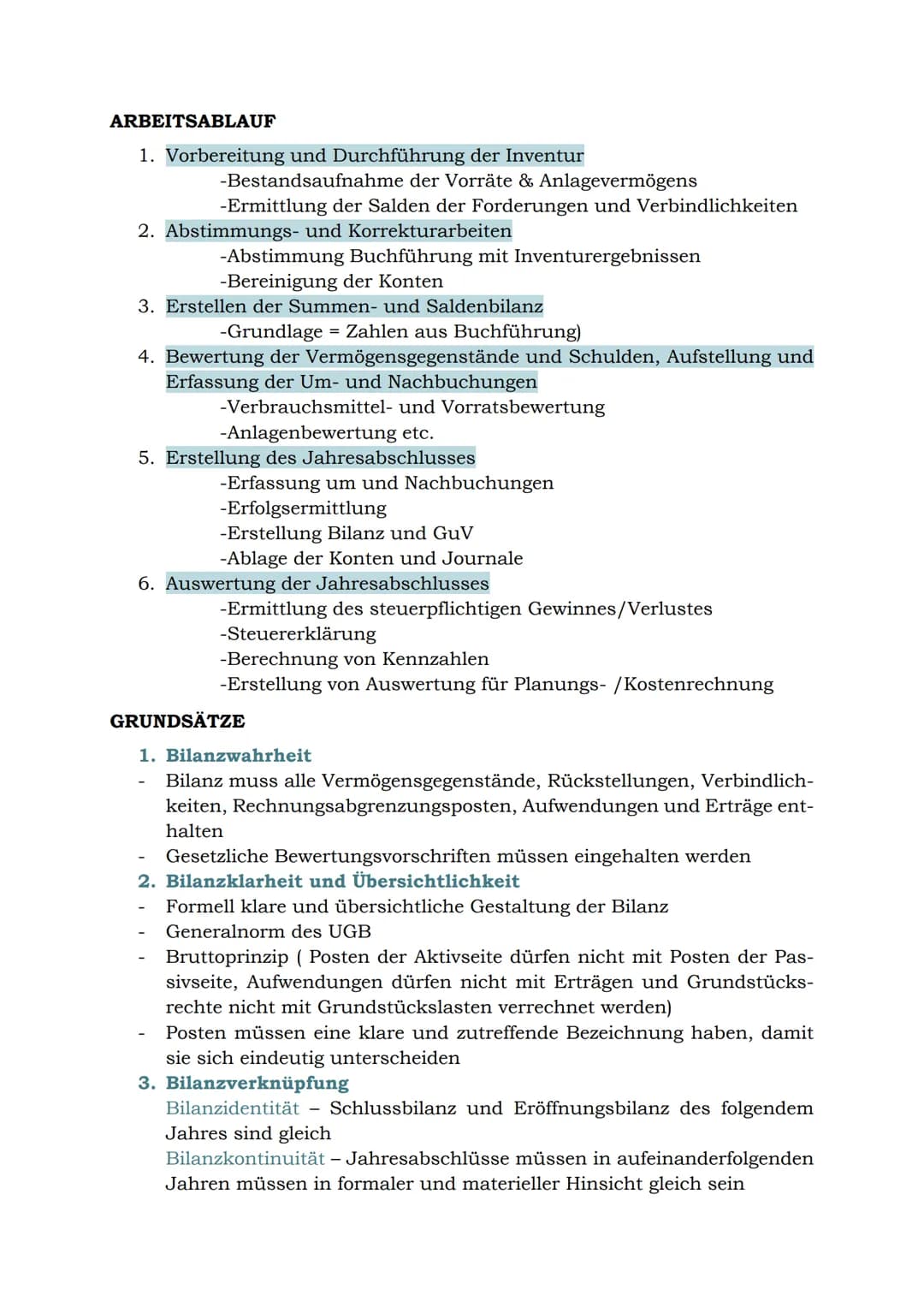 Der Jahresabschluss
GRUNDLAGEN
Unter der Aufstellung des Jahresabschlusses versteht man die Gesamtheit
der Tätigkeiten, die unter Beachtung 