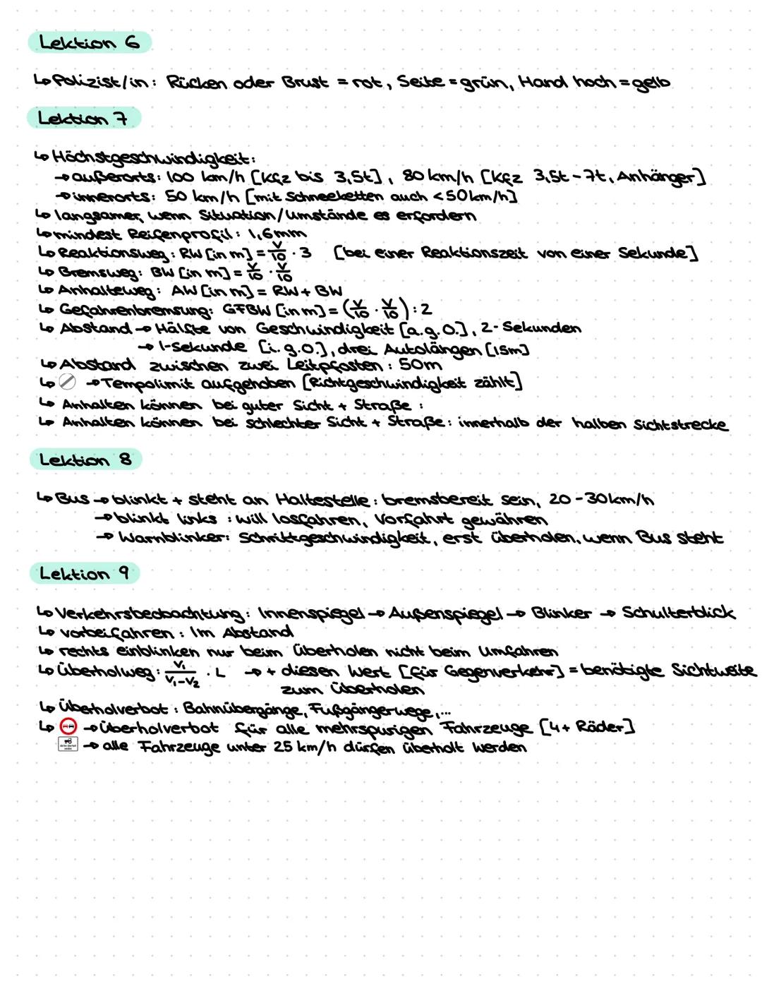 # Lektion I

Lo Probezeit: 2 Jahre oder bis 21. Geburtstag [gar kein Alkohol!]

Lo Punkte: 1= 2,5 Jahre [wenn 2 oder 3 gleichzeitig dazukomm