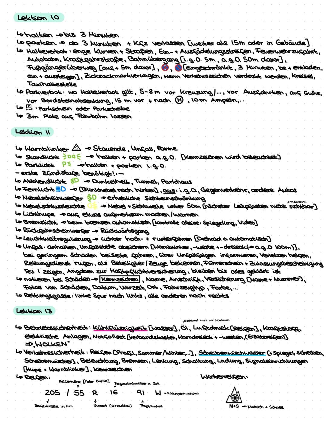 # Lektion I

Lo Probezeit: 2 Jahre oder bis 21. Geburtstag [gar kein Alkohol!]

Lo Punkte: 1= 2,5 Jahre [wenn 2 oder 3 gleichzeitig dazukomm