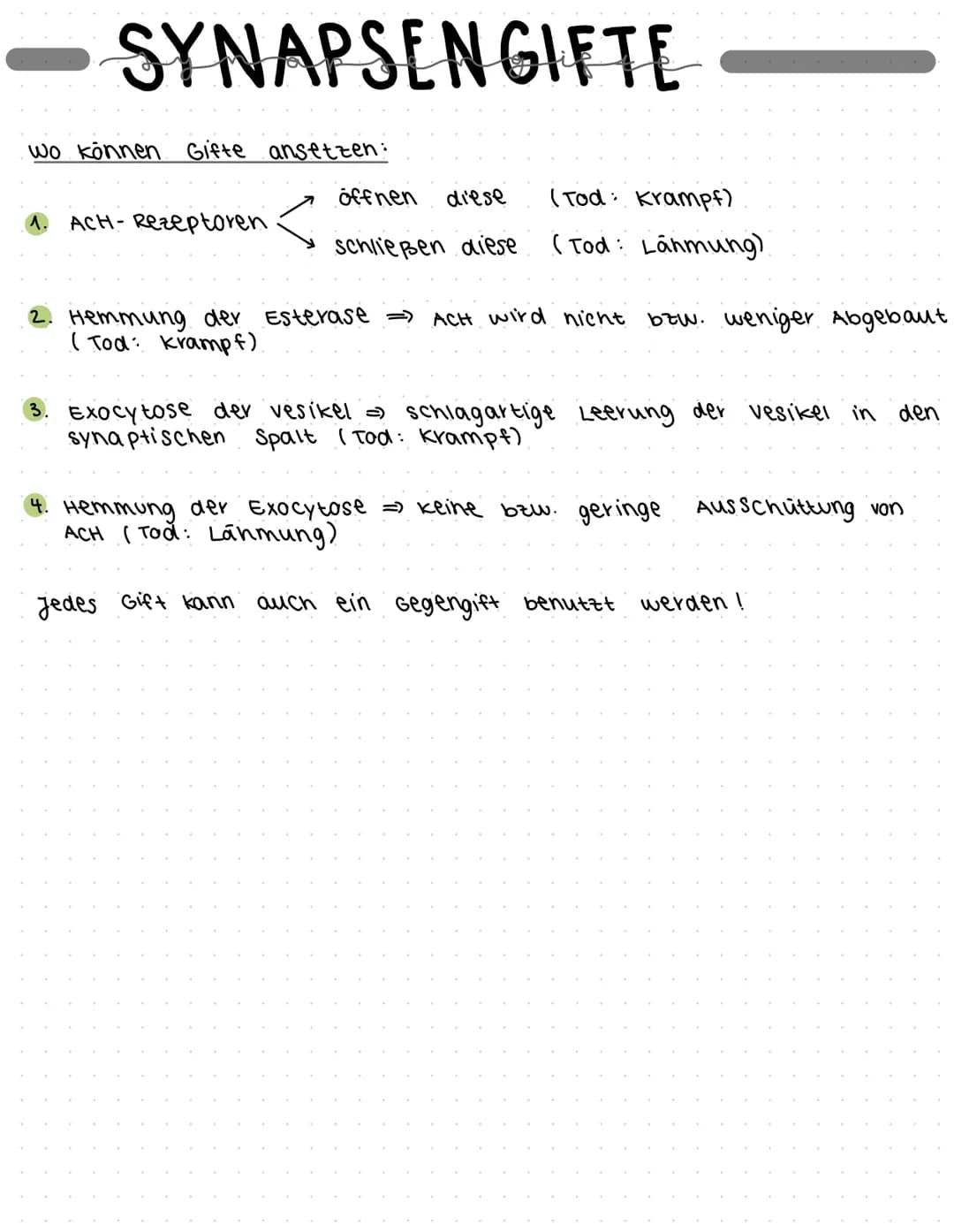 ligandengesteuert → brauchen etw. zum binden, damit es sich öffnet
(z. B. Ach)
EPSP =>. exzitatorisch, erregend = Postsynapse wird depolaris