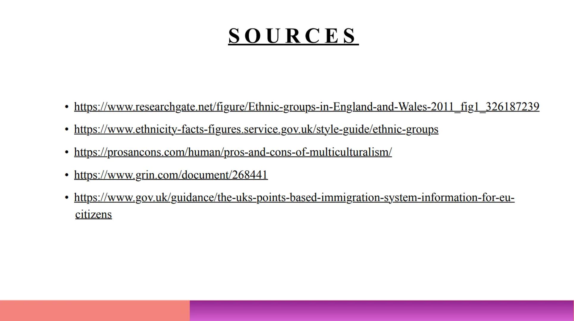 IMMIGRATION
& ETHN
MINORITIES IN THE UE
PRESENTED BY KIARA & ZHIYING
))) White
English, Welsh, Scottish, Northern Irish or British
Irish
Gyp