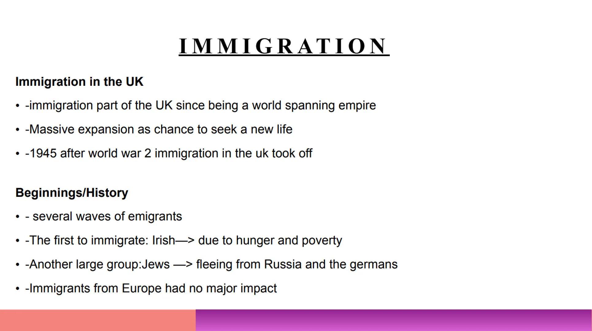 IMMIGRATION
& ETHN
MINORITIES IN THE UE
PRESENTED BY KIARA & ZHIYING
))) White
English, Welsh, Scottish, Northern Irish or British
Irish
Gyp