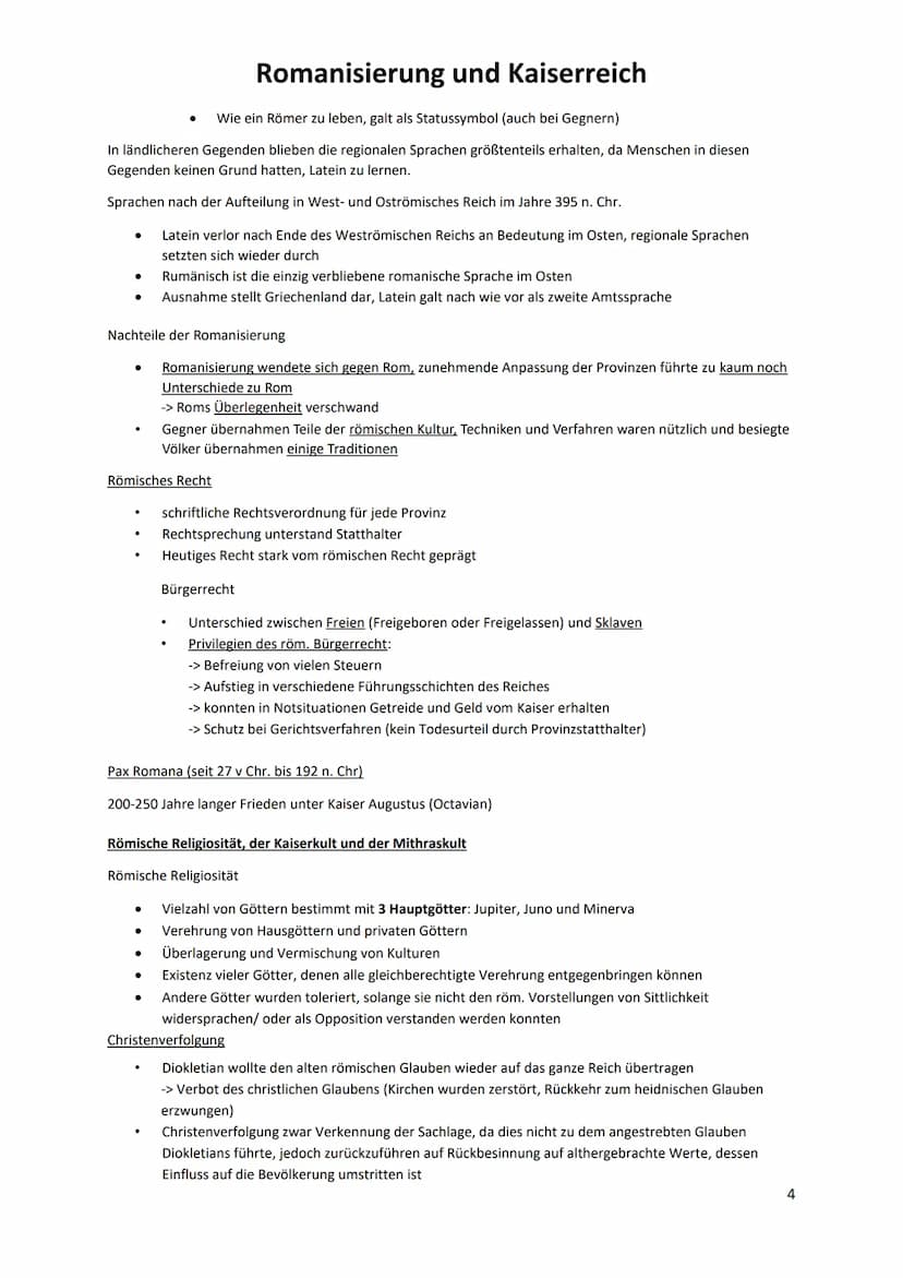 Von der Republik zum Prinzipat
Römische Republik
→ Mischform aus Demokratie und Aristokratie (Herrschaft einer kleinen Elite (Adel))
Die Röm