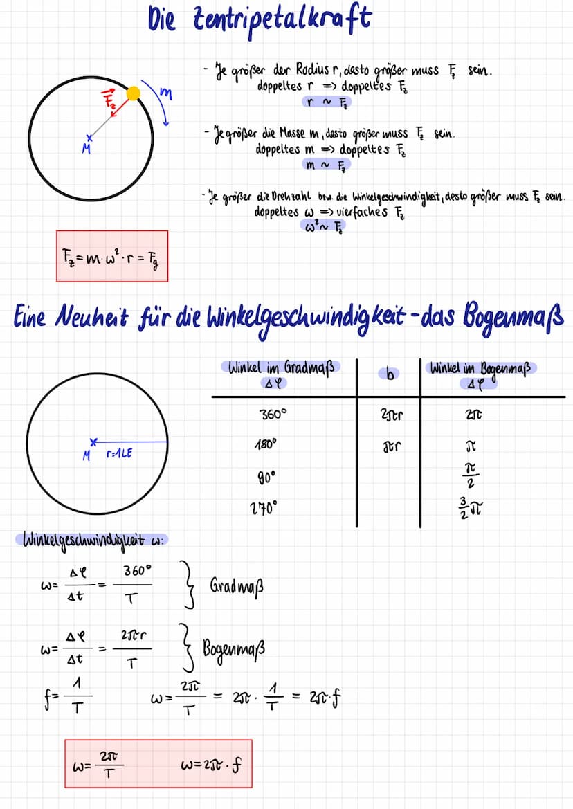 1. Die Umlaufdauer/-zeit T
gibt an,
2. Die Bahngeschwindigkeit V
gibt an, welche Strecke As
r Katze = 5cm
, wie lange
3. Die Drehfrequent f
