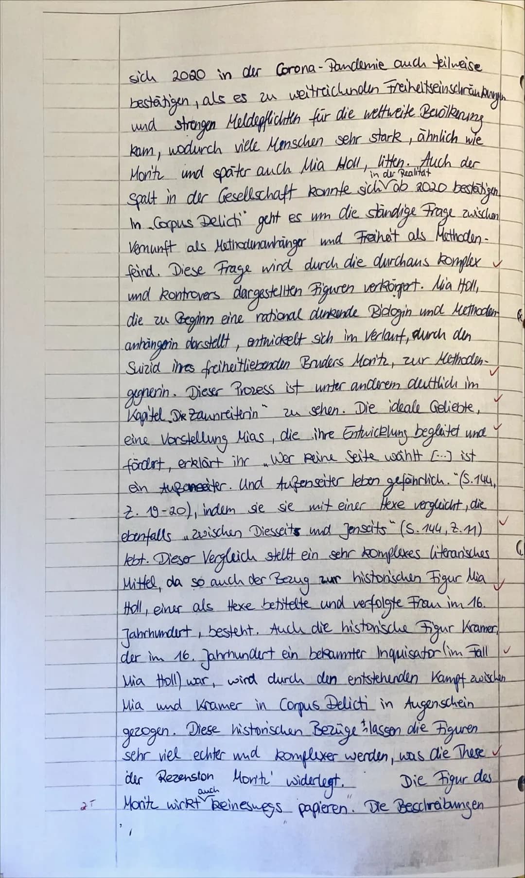 Aufgabenstellung:
In der Rezension von Rainer Moritz zu Juli Zehs Roman ,,Corpus Delicti" heißt es:
,,Einerseits möchte man Juli Zeh dafür p