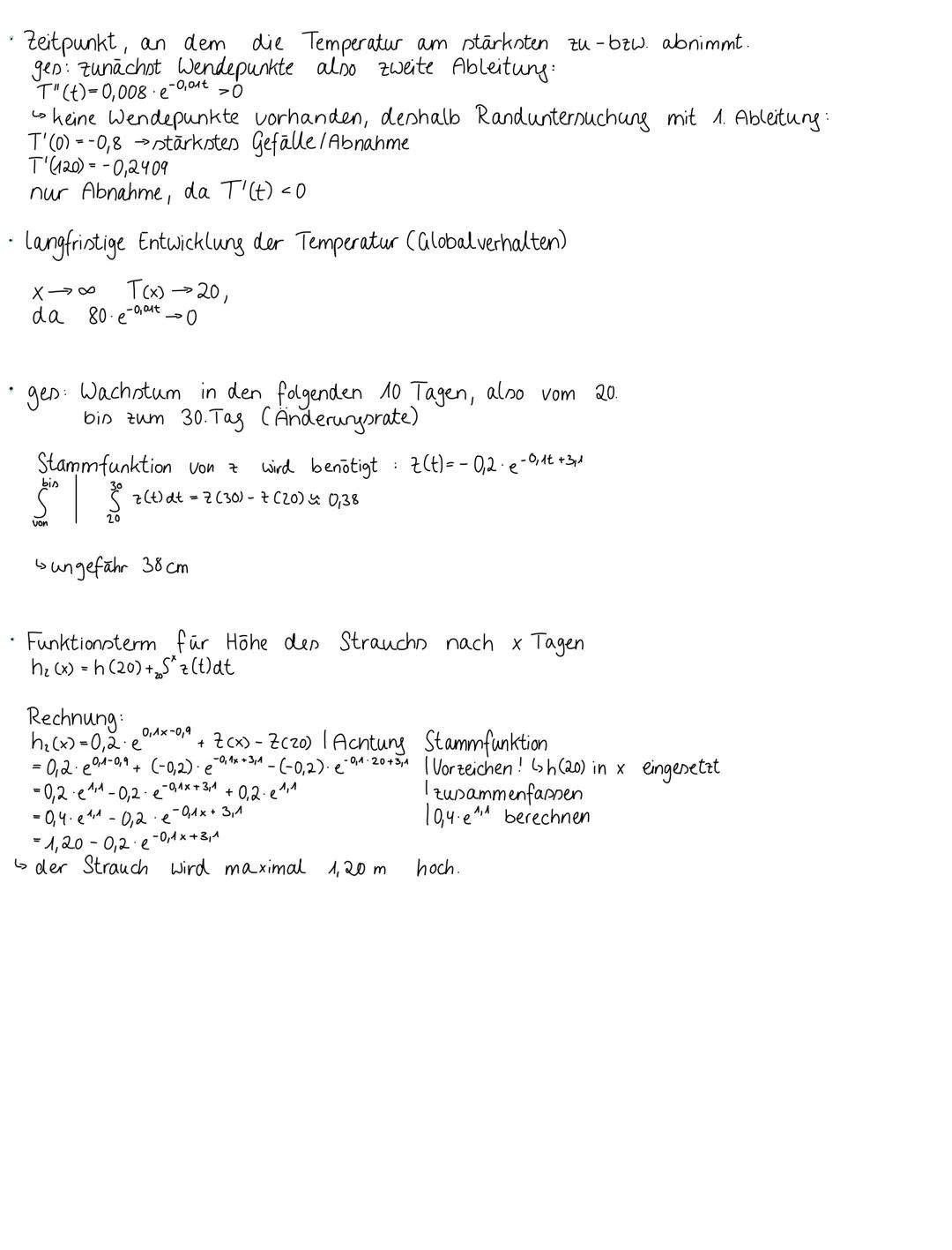 Randbetrachtung (wenn ein Intervall gegeben ist z.B. Ost ≤13)
Bei Extrempunkten: Rand extrema and Nullstellen in f(x) einsetzen
↳ Die y-Wert