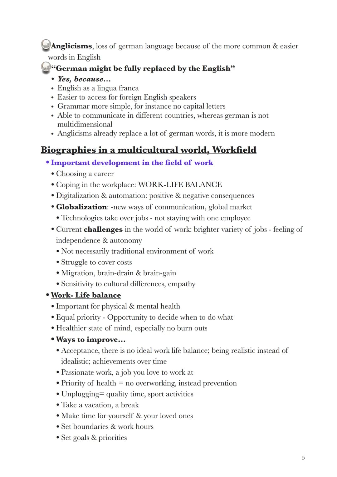 English Abitur 2023
Topics&Method sheets
●
✓G
Topics
VE
English as a lingua franca
Studying & Working in a globalised World
Globalization
gl