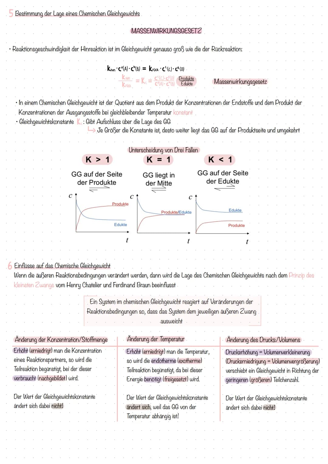 Umkehrbare Reaktionen
• Die meisten chemischen Reaktionen sind umkehrbar
•sie verlaufen je nach Reaktionsbedingung In die eine oder andere R