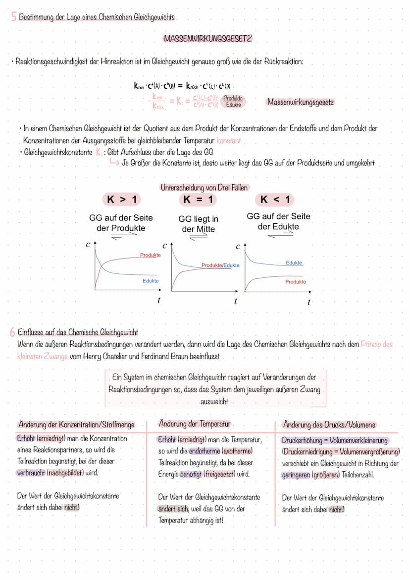 Umkehrbare Reaktionen
• Die meisten chemischen Reaktionen sind umkehrbar
•sie verlaufen je nach Reaktionsbedingung In die eine oder andere R