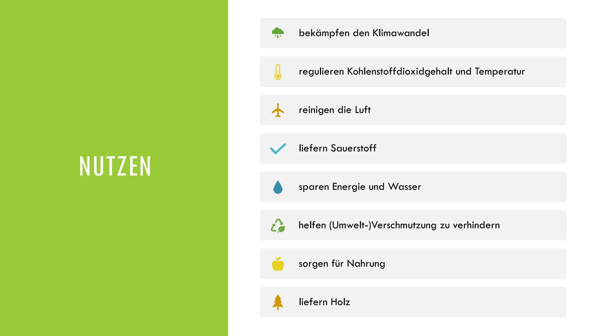 1. Grundlagen
Definition:
Ökosystem: Beziehungsgefüge zwischen Biotop und Biozönose
Wald: Biotop →→→ Lebensraum für Lebewesen
Wichtigkeit:
2