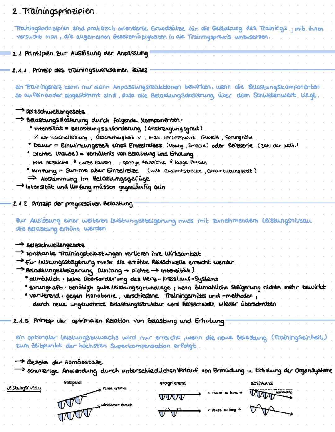 Trainingsprinzipien